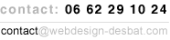 Contact Webdesign Desbat